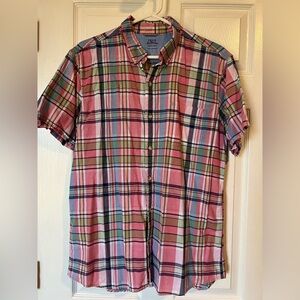 Izod Men's Multicolor Plaid Button Down Shirt
